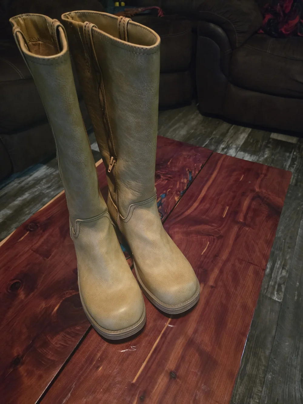 NOBO Over-the-Knee Riding Boots in Tan